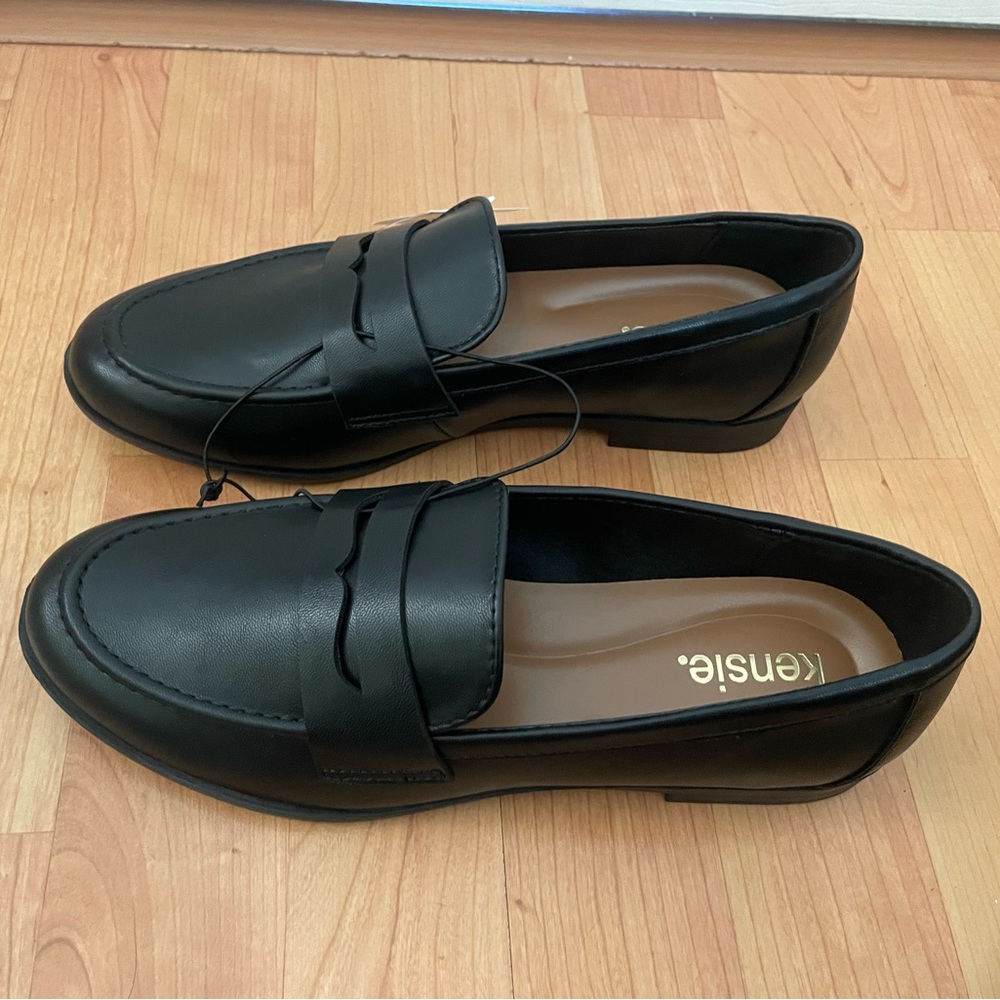 Kensie Ladies' Black Penny Loafers